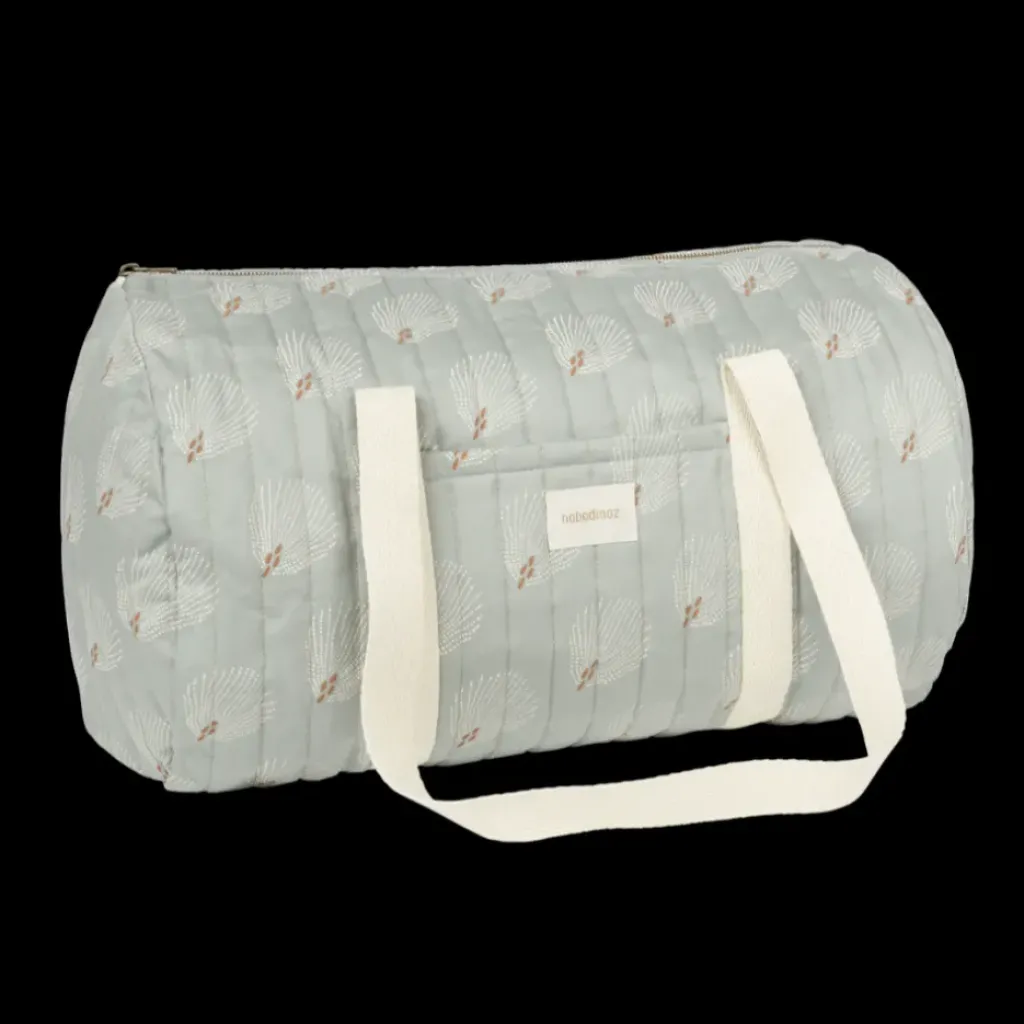nobodinoz Sac Week-End White Gatsby / Antique Green - Discount
