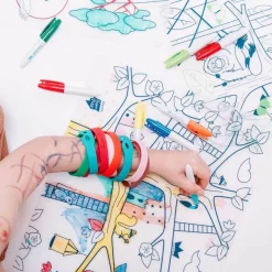 Les Biscottes Set Silicone à Colorier Arbre Magique - Super Petit Sale