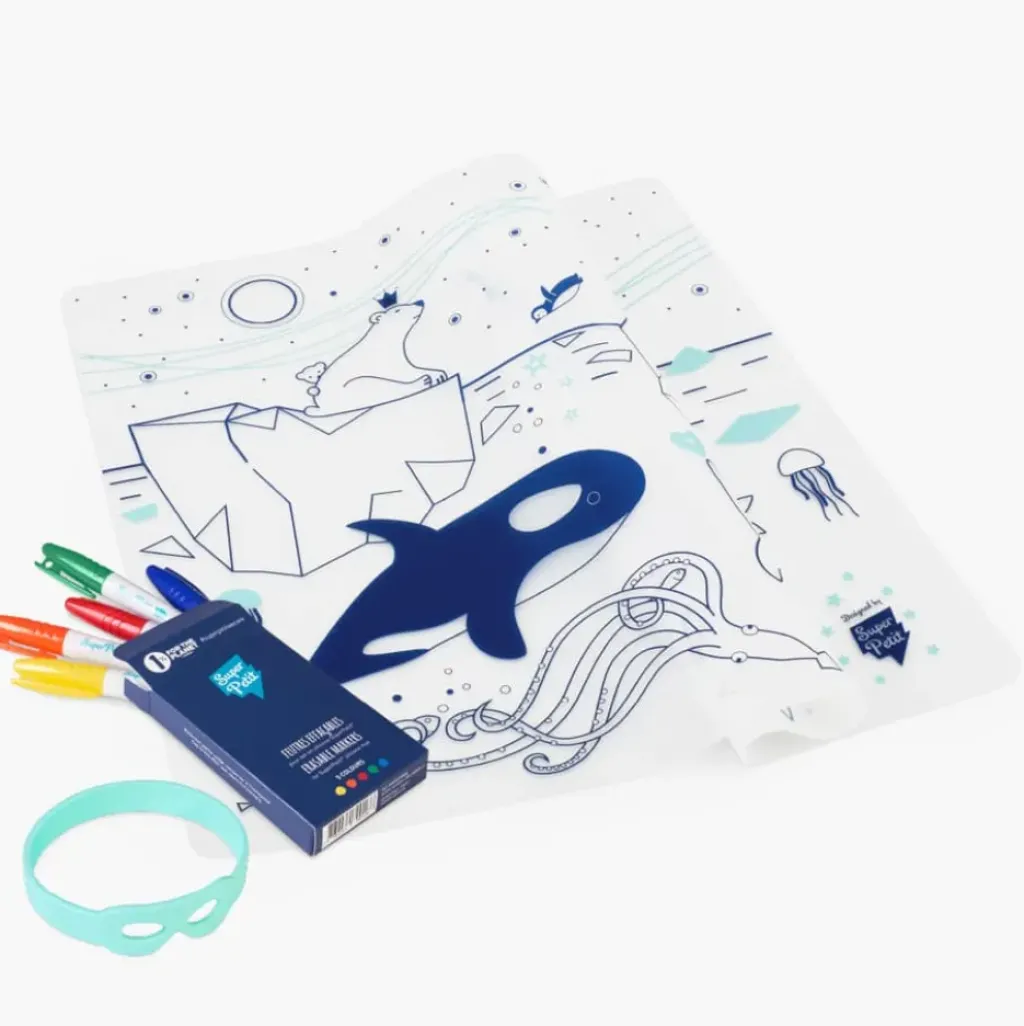 Les Biscottes Set Silicone à Colorier Banquise - Super Petit Sale