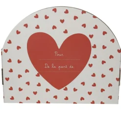 Petit Toi Set Vaisselle Cœurs Rouges - New