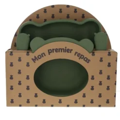 Petit Toi Set Vaisselle Silicone Kaki - Online