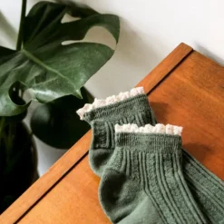 Gentil Coquelicot Paris Socquettes Macramé Kaki - Gentil Coquelicot Hot