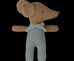 Maileg Souris Bébé dans sa Boite Bleu - Sale