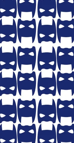 Pöm le Bonhomme Stickers muraux masques bleu Clearance