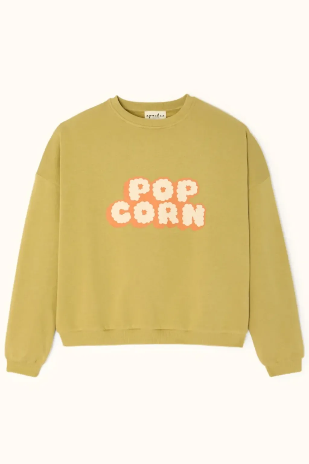 Apaches Collections Sweat Nirali Pop Corn Placé Olive - Fashion