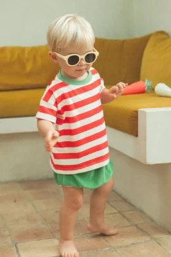 Marlot Paris Tee Shirt Augusto Orange Rayé - Sale