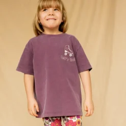 Apaches Collections Tee-Shirt Bandhani Roll Aubergine - Best