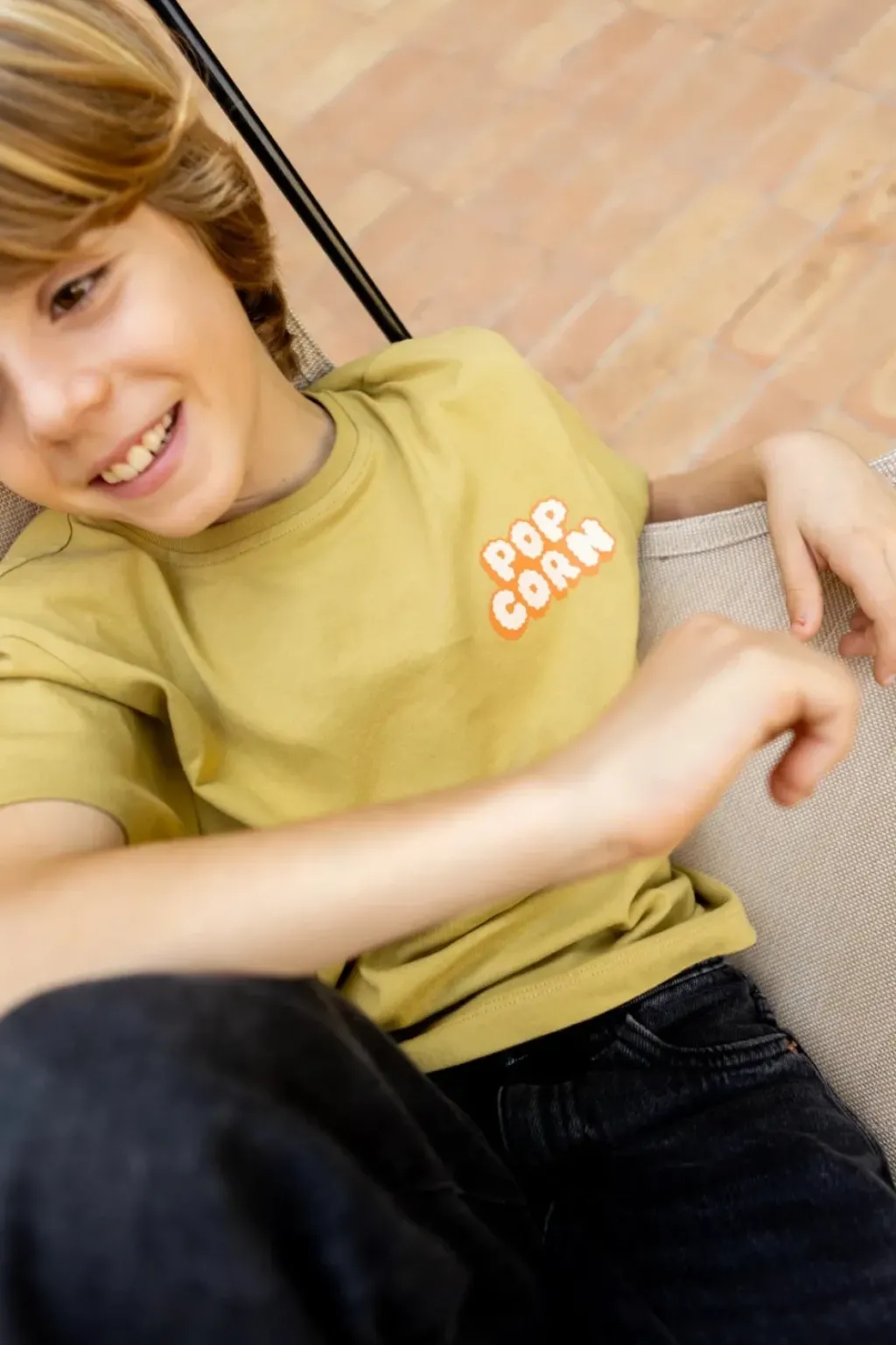 Apaches Collections Tee-Shirt Karu Pop Corn Placé Olive - Sale