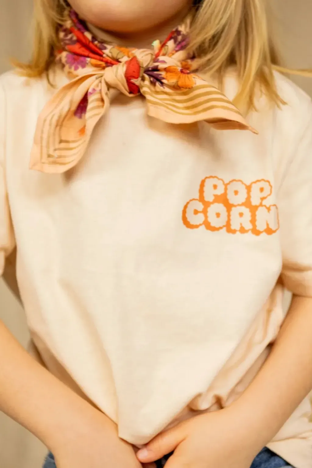 Apaches Collections Tee-Shirt Karu Pop Corn Placé Macadamia - Best