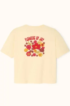 Apaches Collections Tee-Shirt Oumo Flowers Macadamia - Outlet