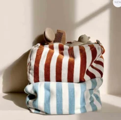 Rose In April Trousse de Toilette Eponge Rayé Bleu Cloud - Discount