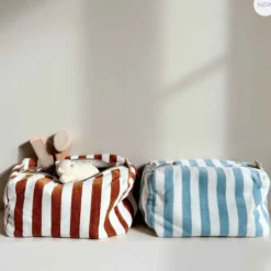 Rose In April Trousse de Toilette Eponge Rayé Bleu Cloud - Discount