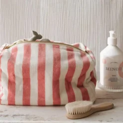 Rose In April Trousse de Toilette Eponge Rayée Rose - Clearance