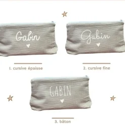 Oh la la Paris Trousse De Toilette Personnalisable Beige - Sale