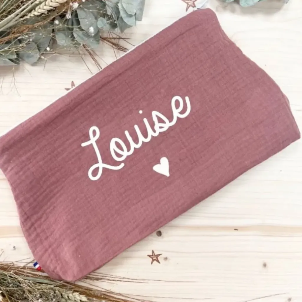 Oh la la Paris Trousse de Toilette Personnalisable Vieux Rose - Clearance