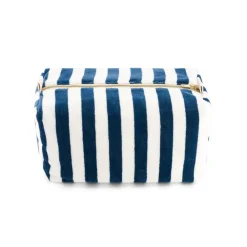 Rose In April Trousse de Toilette Rayures Bleu Midnight - Discount