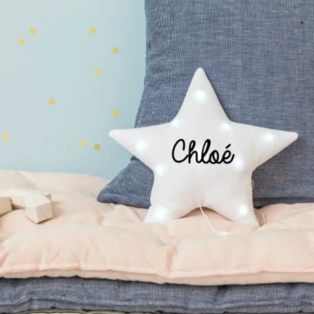 Oh la la Paris Veilleuse Etoile Blanc Paillettes - Discount