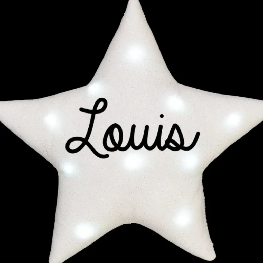 Oh la la Paris Veilleuse Etoile Blanc Paillettes - Discount