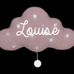 Oh la la Paris Veilleuse nuage lin mauve grisé Hot